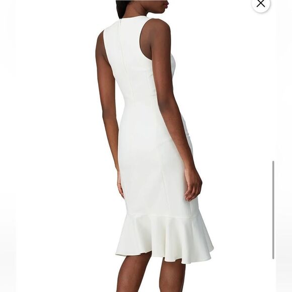 New Cinq A Sept Ruffle Angela MIDI Dress White Size 0 - Picture 6 of 16